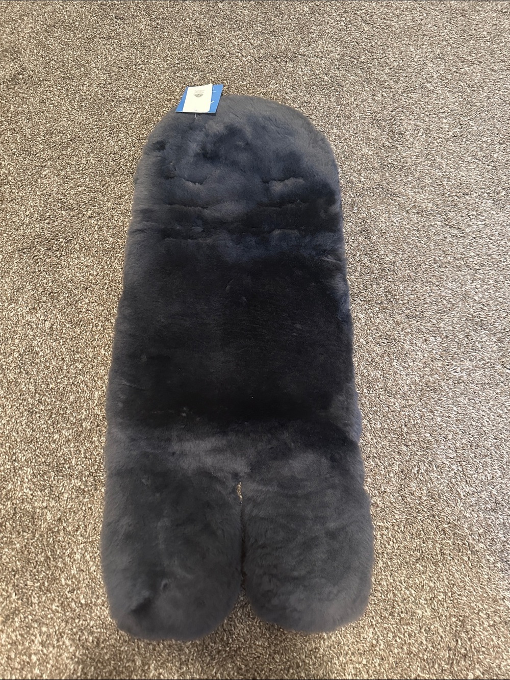 NWT Gray Fur Seat Liner - Cozy Stroller Insert
